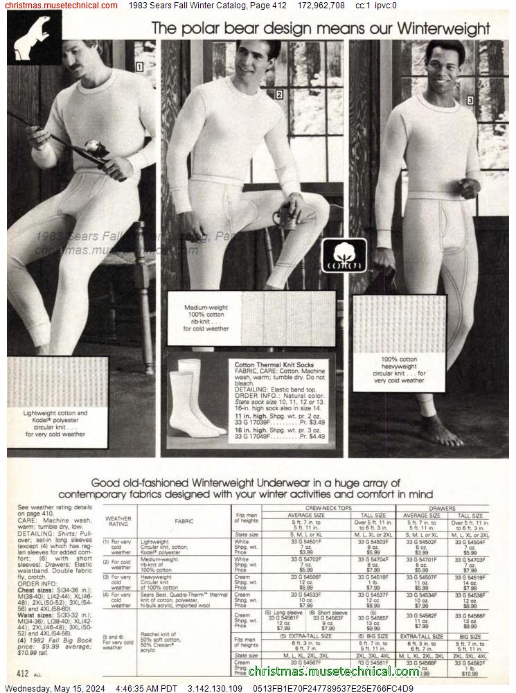 1983 Sears Fall Winter Catalog, Page 412