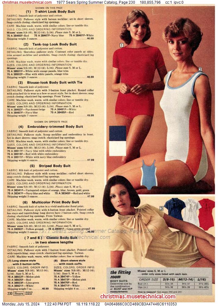 1977 Sears Spring Summer Catalog, Page 230 - Catalogs & Wishbooks