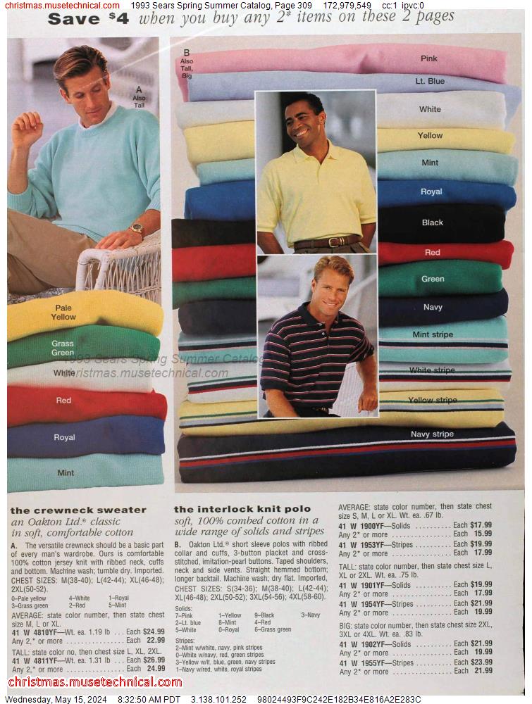 1993 Sears Spring Summer Catalog, Page 309