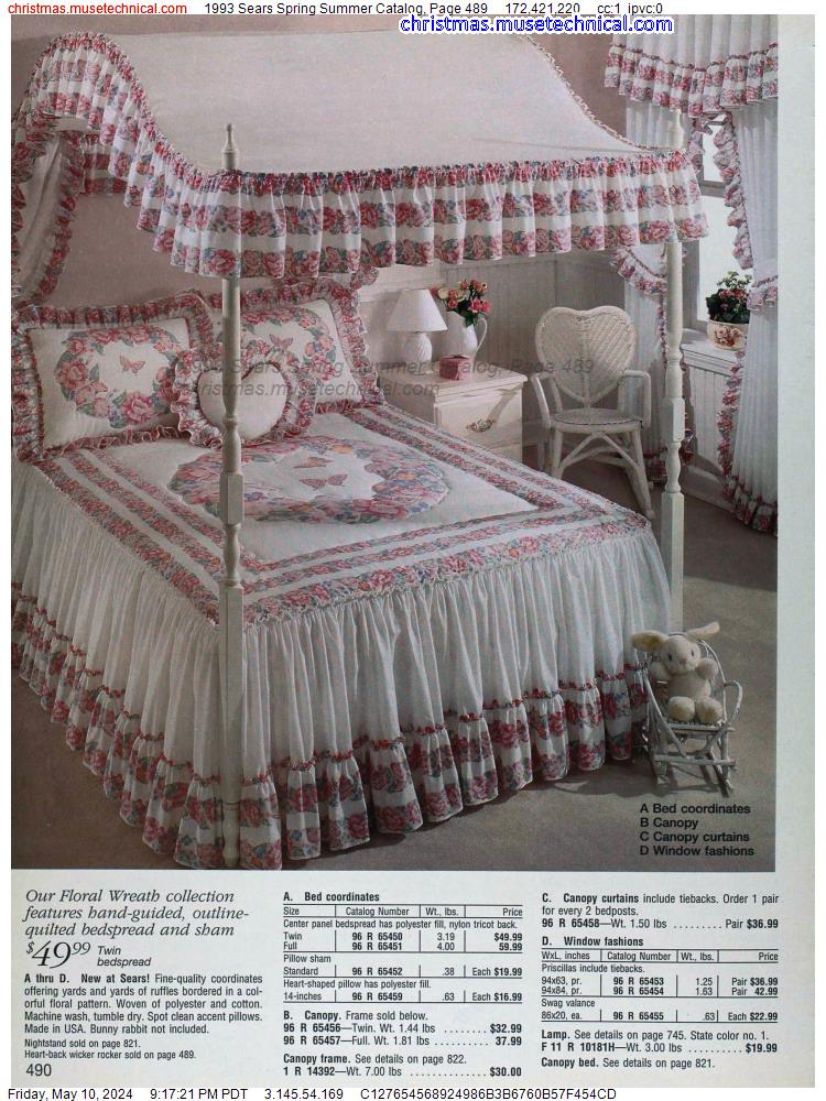 1993 Sears Spring Summer Catalog, Page 489