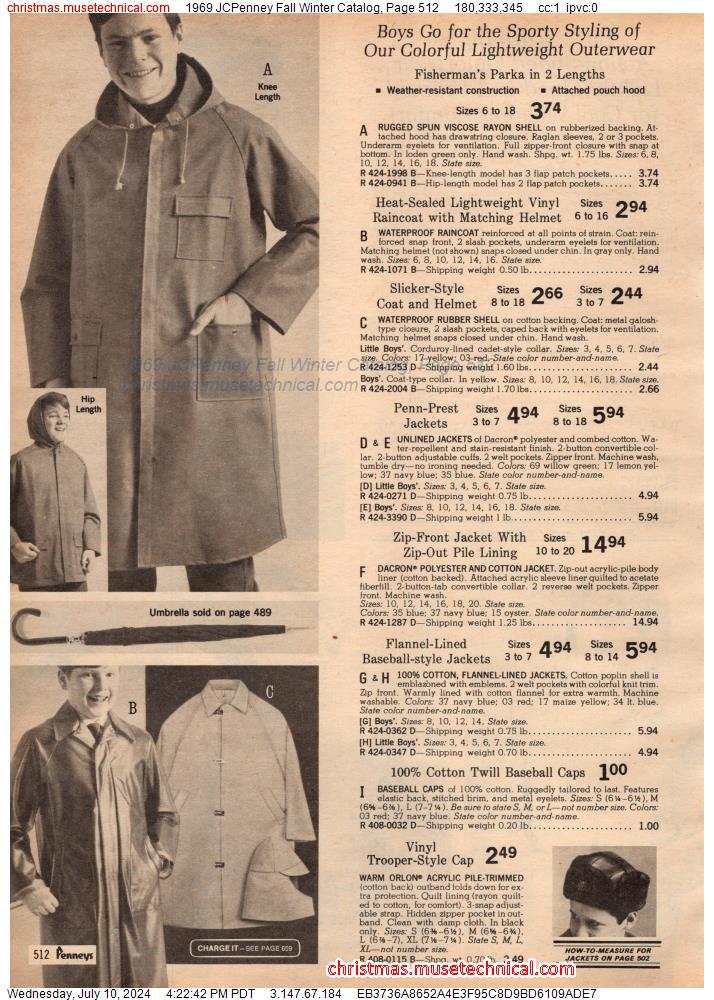 1969 JCPenney Fall Winter Catalog, Page 512