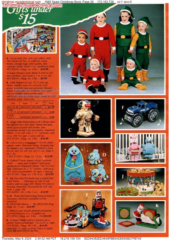 1985 Sears Christmas Book, Page 38