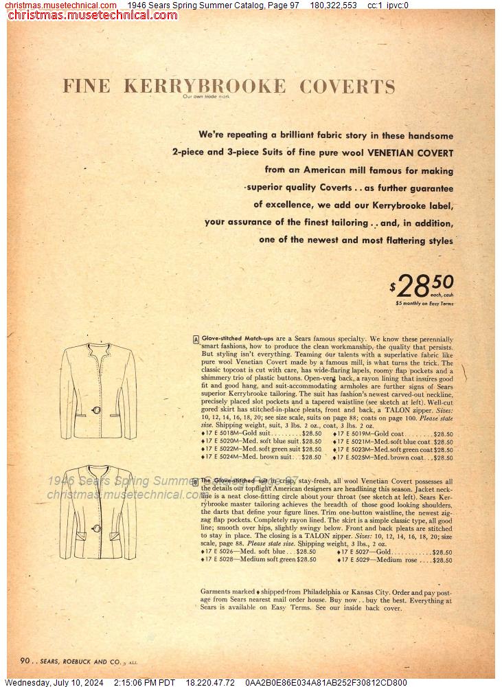 1946 Sears Spring Summer Catalog, Page 97