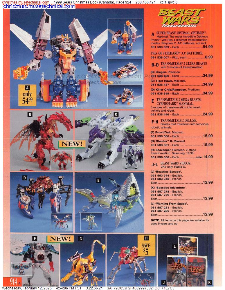 1999 Sears Christmas Book (Canada), Page 924