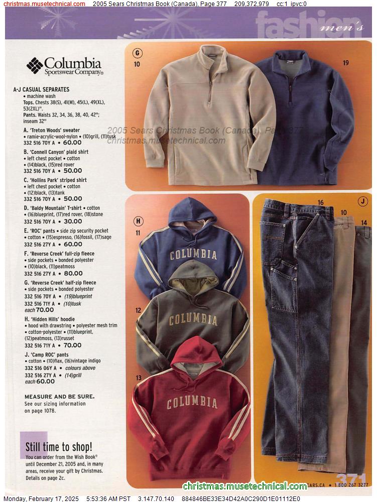 2005 Sears Christmas Book (Canada), Page 377