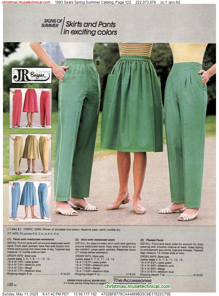 1983 Sears Spring Summer Catalog, Page 122