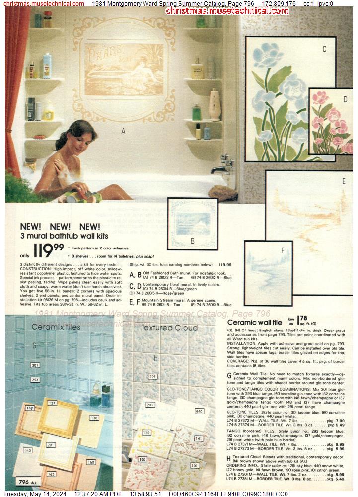 1981 Montgomery Ward Spring Summer Catalog, Page 796