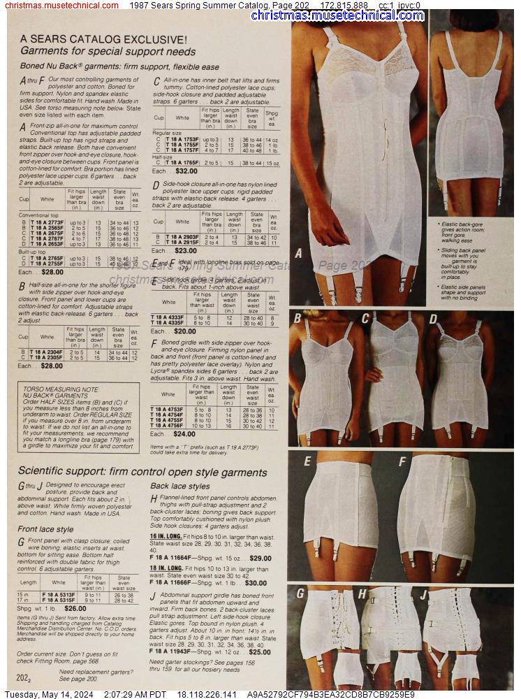 1987 Sears Spring Summer Catalog, Page 202