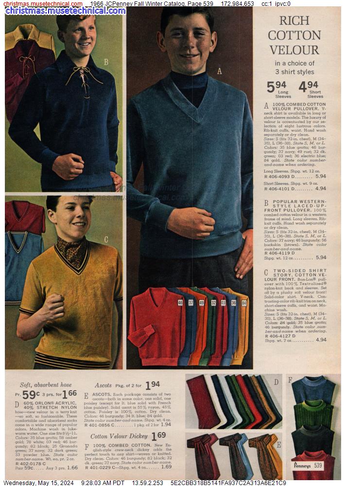 1966 JCPenney Fall Winter Catalog, Page 539