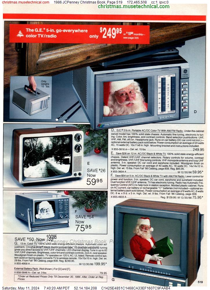 1986 JCPenney Christmas Book, Page 519
