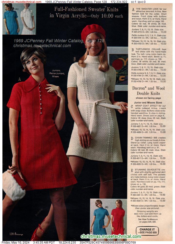 1969 JCPenney Fall Winter Catalog, Page 128