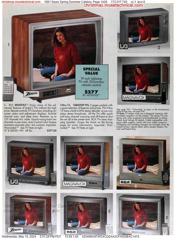 1991 Sears Spring Summer Catalog, Page 1426