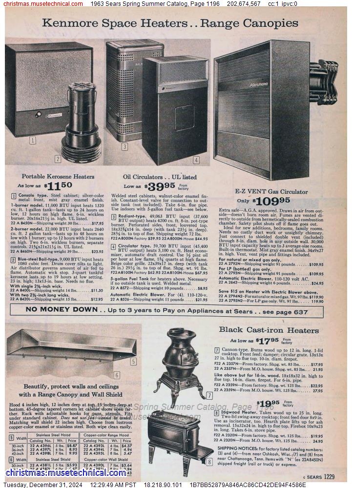 1963 Sears Spring Summer Catalog, Page 1196