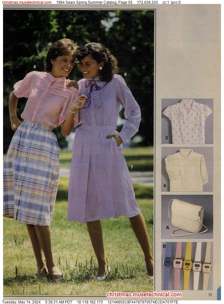 1984 Sears Spring Summer Catalog, Page 55