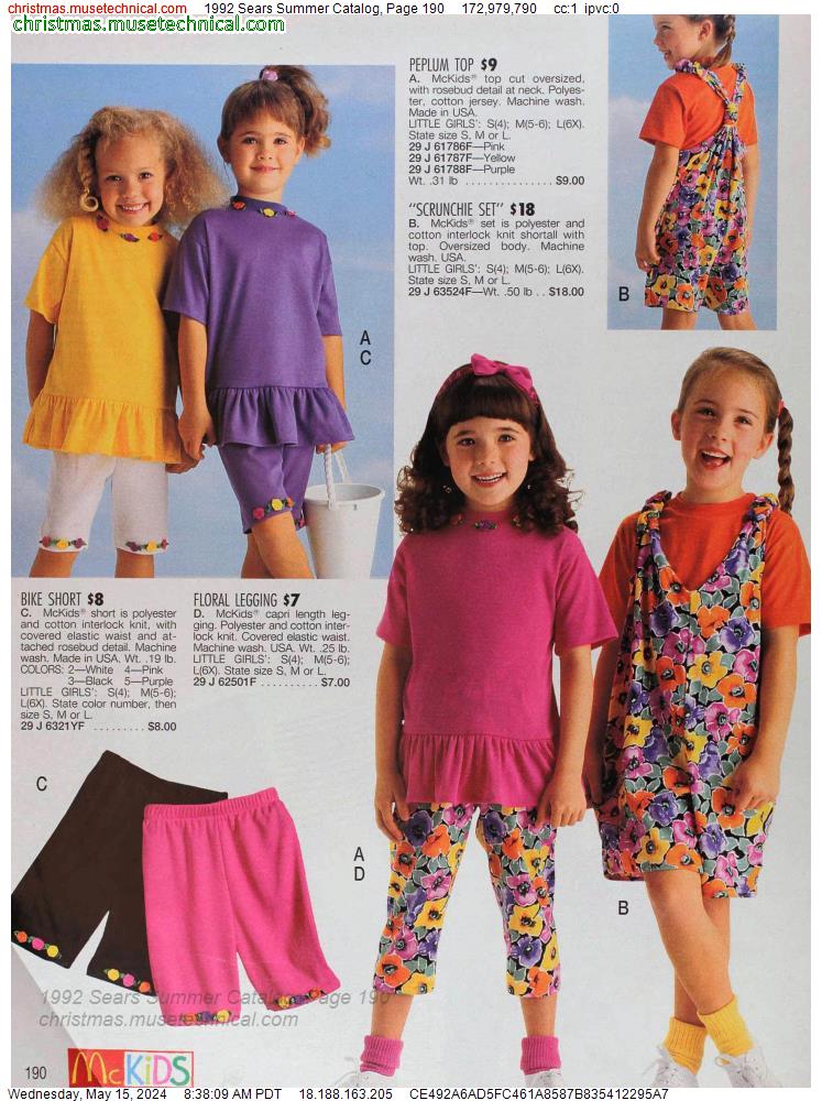 1992 Sears Summer Catalog, Page 190