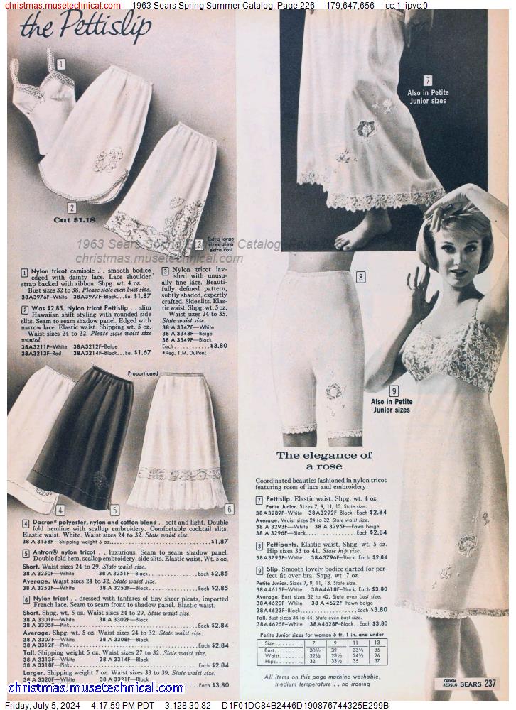 1963 Sears Spring Summer Catalog, Page 226
