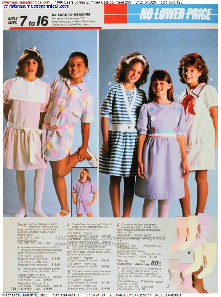 1986 Sears Spring Summer Catalog, Page 299