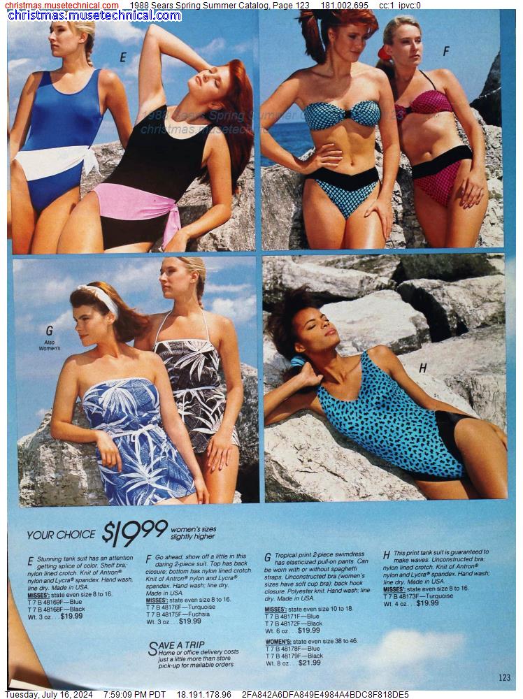 1988 Sears Spring Summer Catalog, Page 123