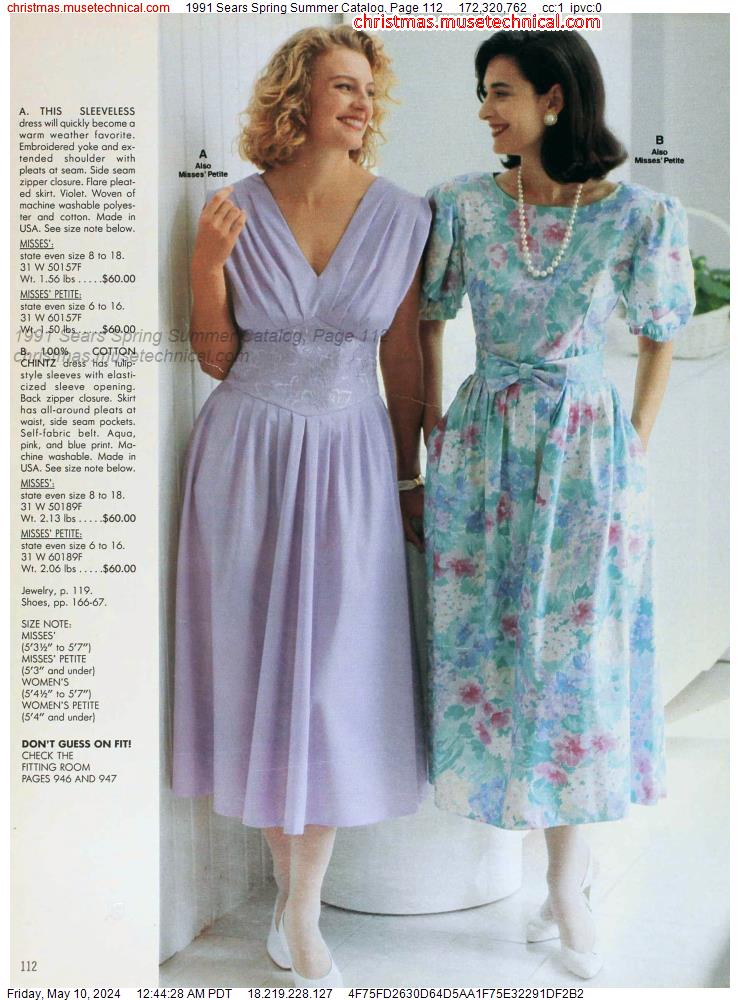 1991 Sears Spring Summer Catalog, Page 112