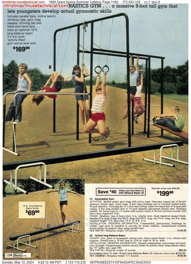 1980 Sears Spring Summer Catalog, Page 1160