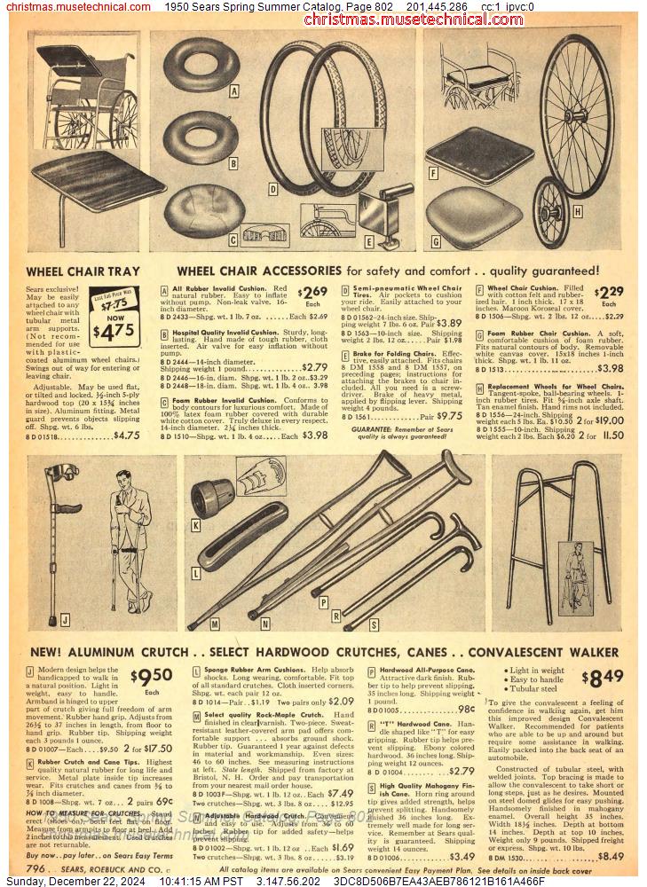 1950 Sears Spring Summer Catalog, Page 802