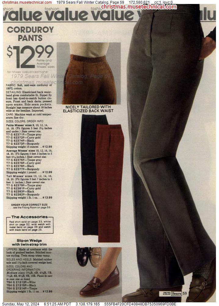 1979 Sears Fall Winter Catalog, Page 59