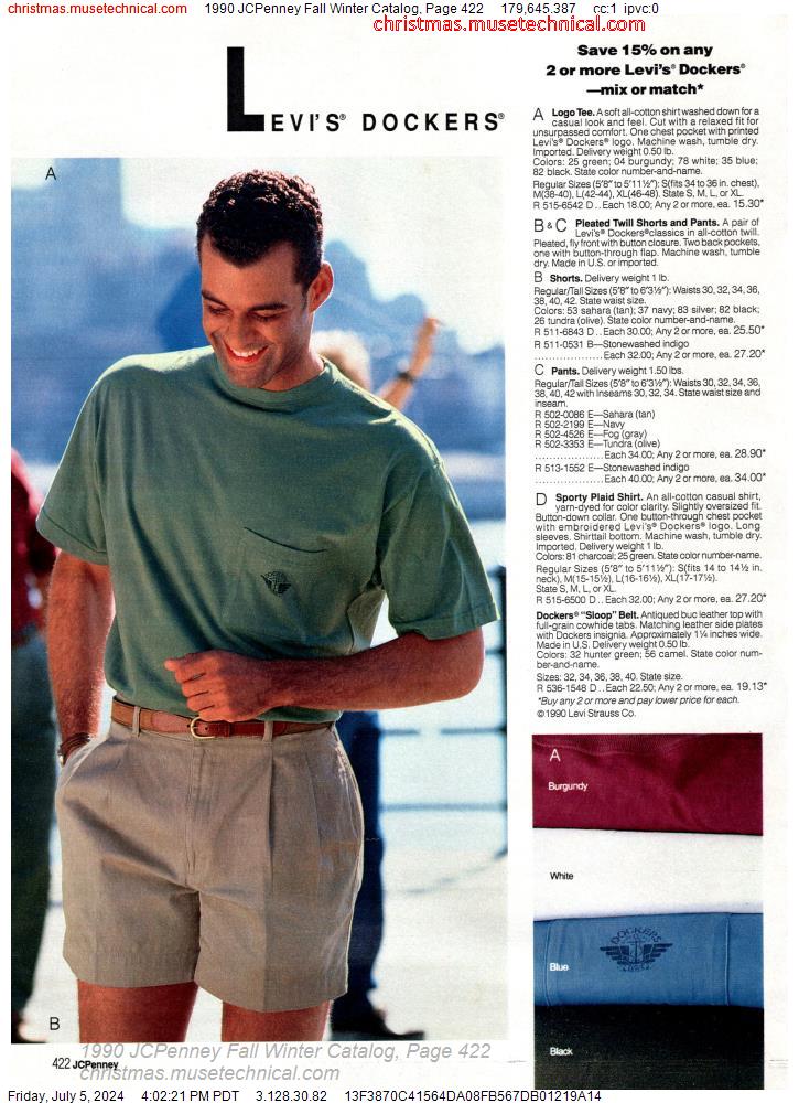1990 JCPenney Fall Winter Catalog, Page 422