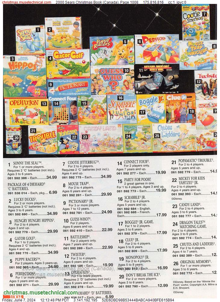 2000 Sears Christmas Book (Canada), Page 1008