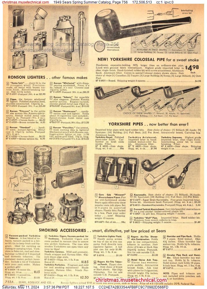 1949 Sears Spring Summer Catalog, Page 756