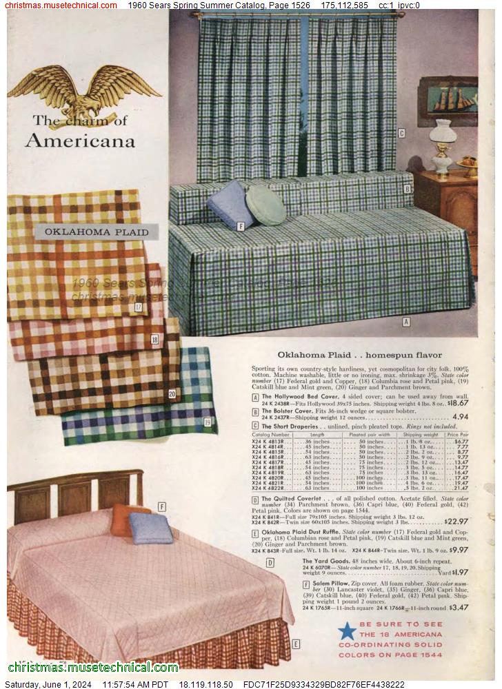 1960 Sears Spring Summer Catalog, Page 1526