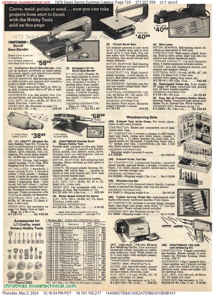 1978 Sears Spring Summer Catalog, Page 720