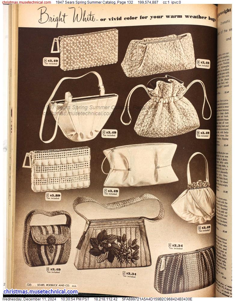 1947 Sears Spring Summer Catalog, Page 132