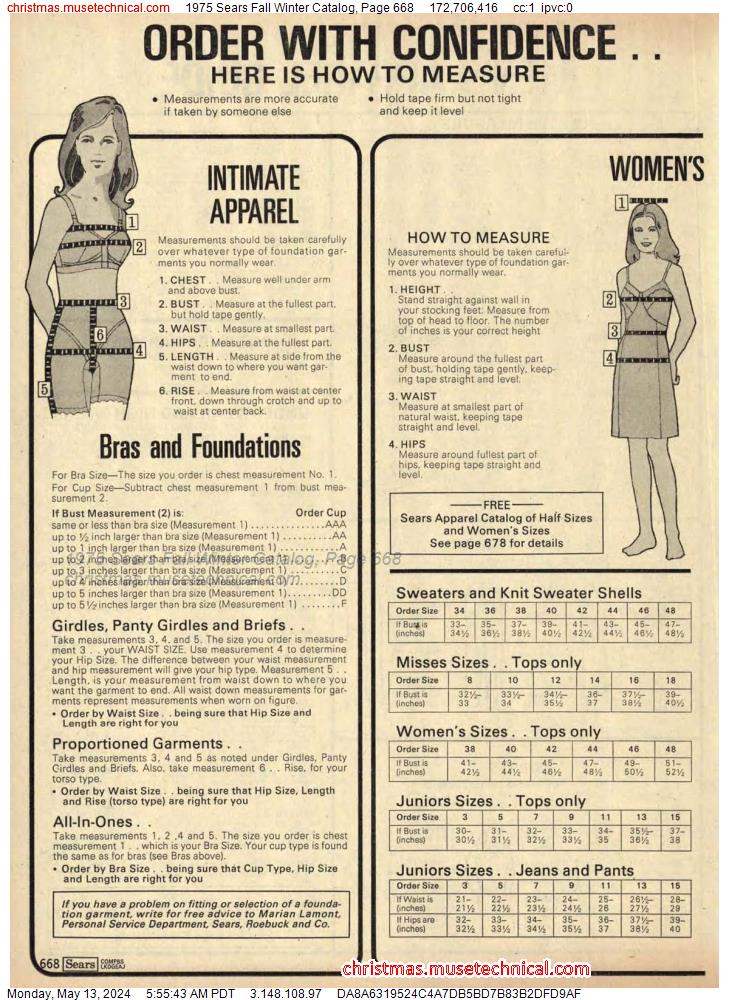 1975 Sears Fall Winter Catalog, Page 668
