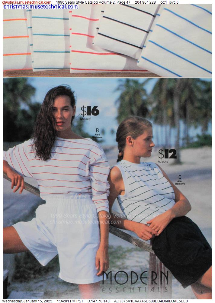 1990 Sears Style Catalog Volume 2, Page 47