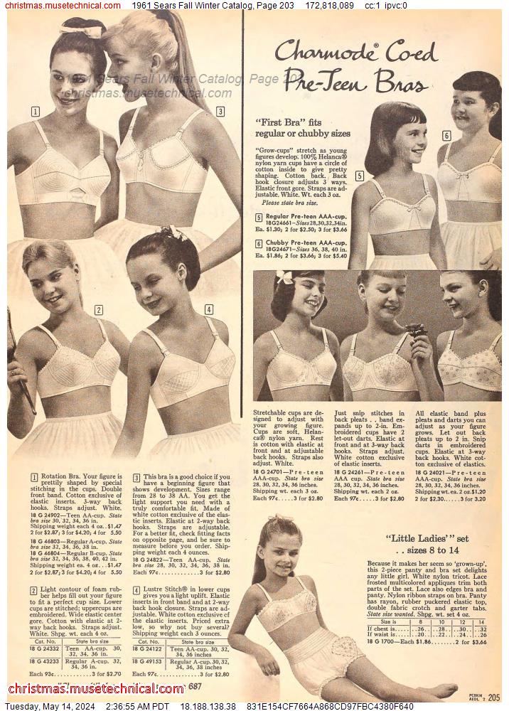 1961 Sears Fall Winter Catalog, Page 203