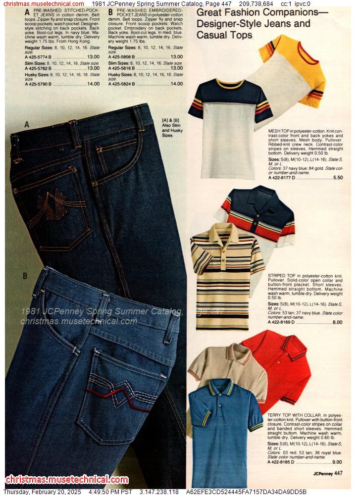 1981 JCPenney Spring Summer Catalog, Page 447