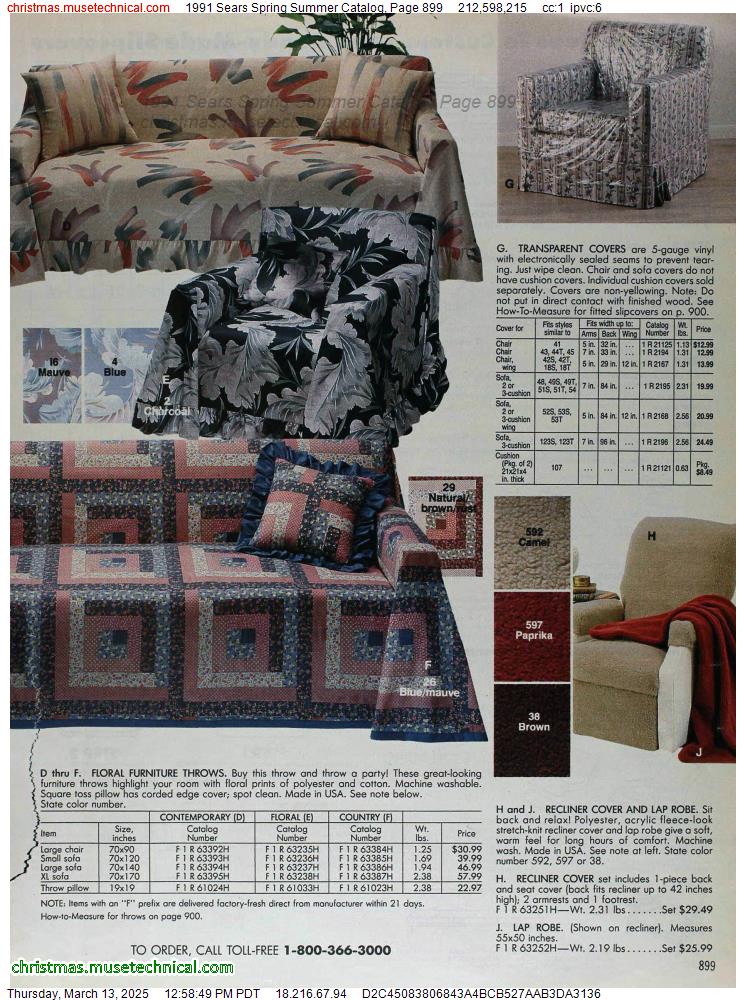 1991 Sears Spring Summer Catalog, Page 899