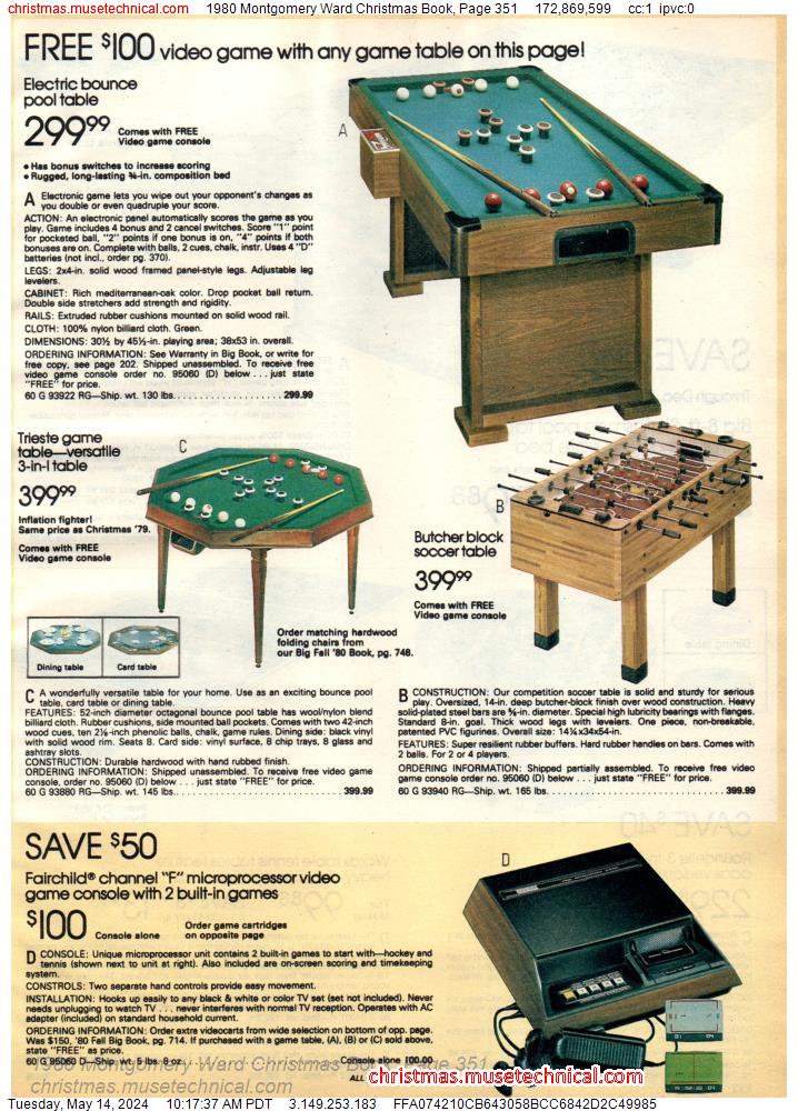 1980 Montgomery Ward Christmas Book, Page 351