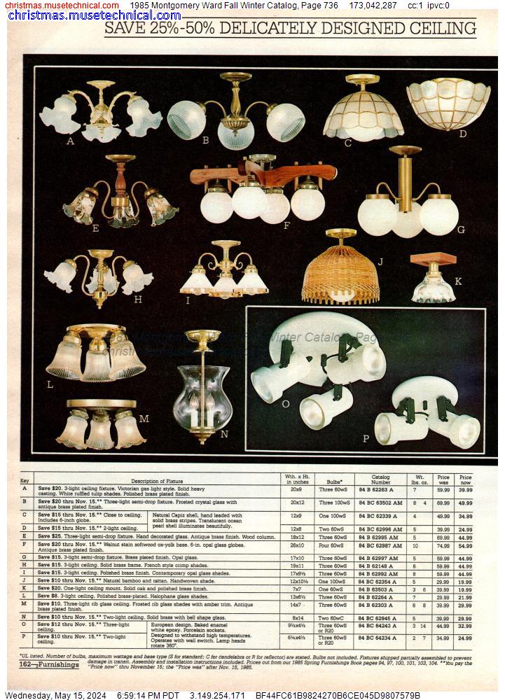 1985 Montgomery Ward Fall Winter Catalog, Page 736