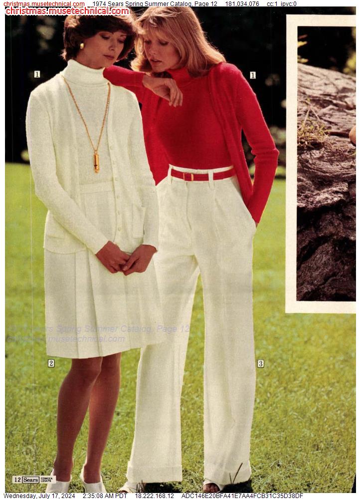 1974 Sears Spring Summer Catalog, Page 12