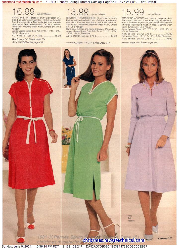 1981 JCPenney Spring Summer Catalog, Page 151