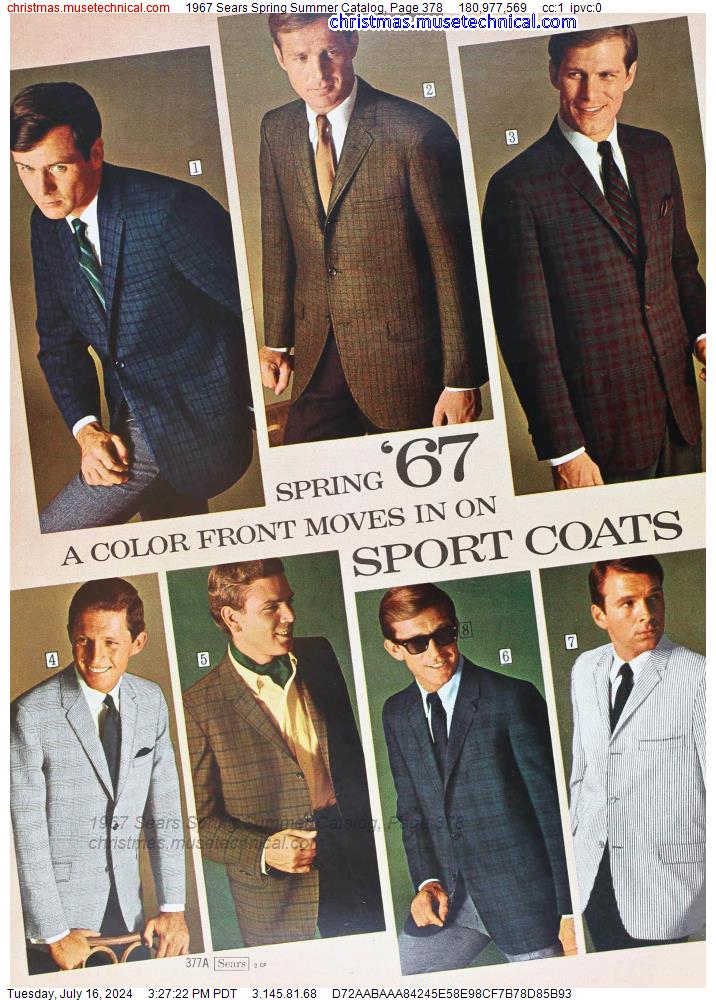 1967 Sears Spring Summer Catalog, Page 378