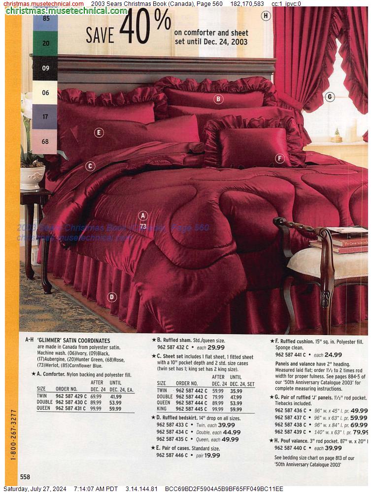 2003 Sears Christmas Book (Canada), Page 560
