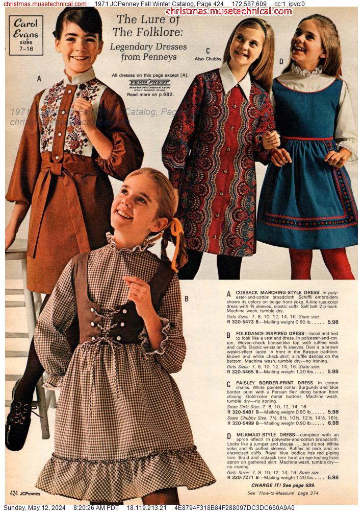 1971 JCPenney Fall Winter Catalog, Page 424
