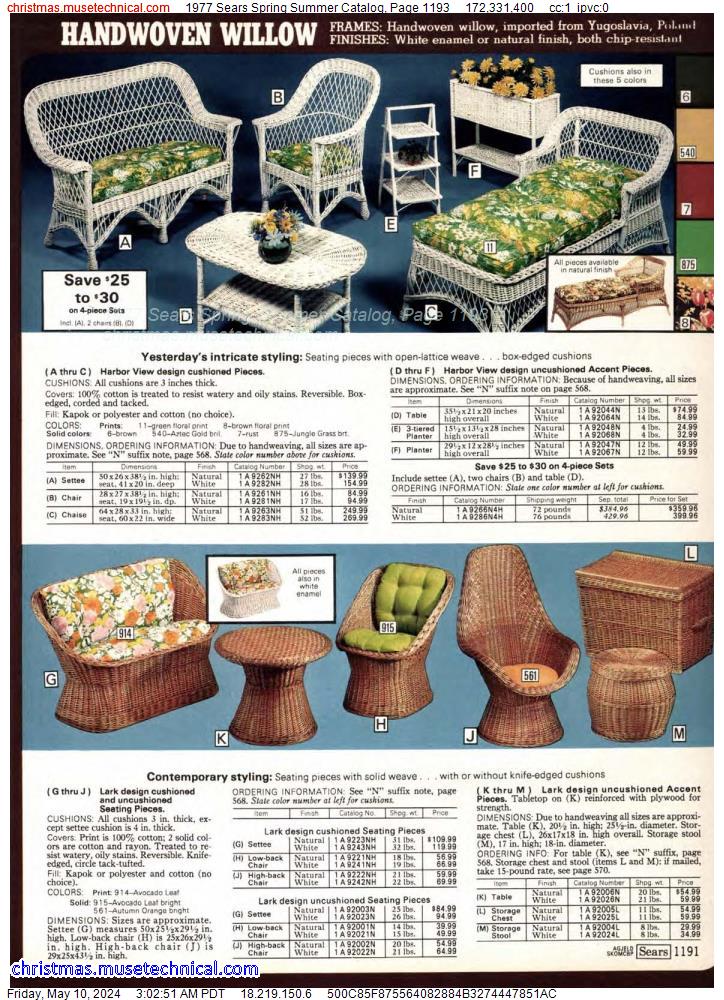 1977 Sears Spring Summer Catalog, Page 1193