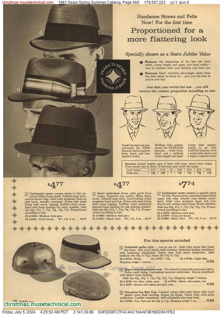 1961 Sears Spring Summer Catalog, Page 560