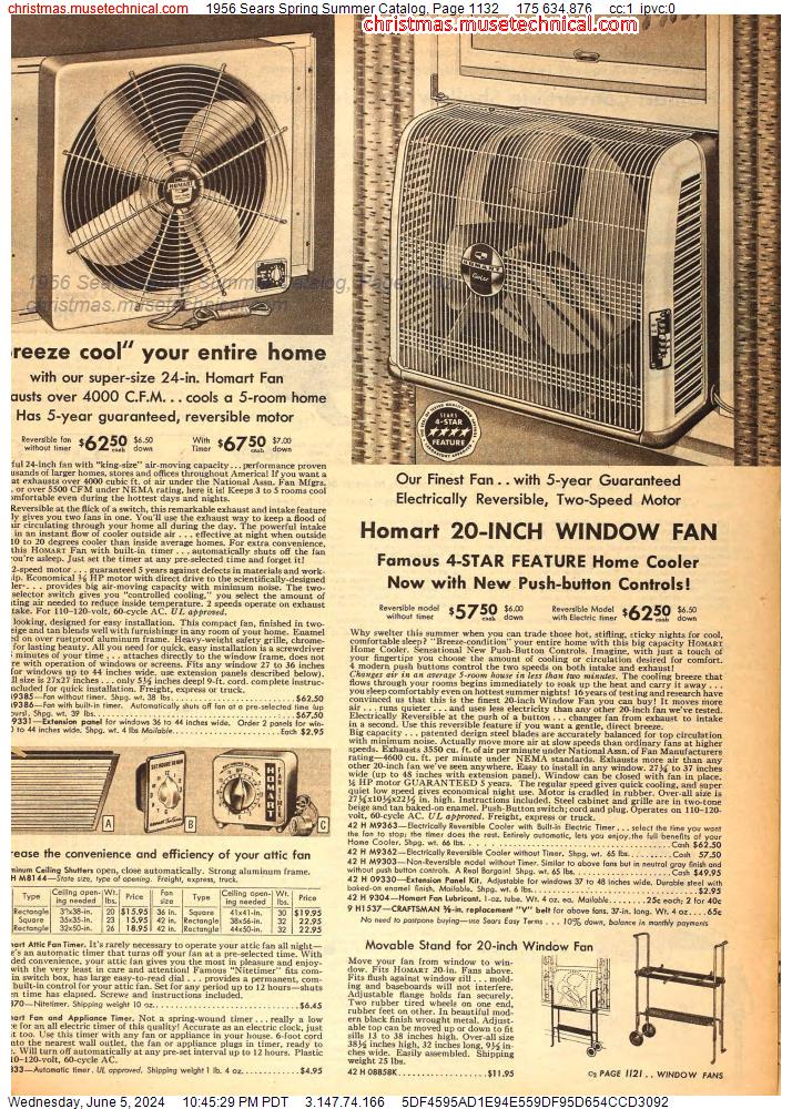 1956 Sears Spring Summer Catalog, Page 1132