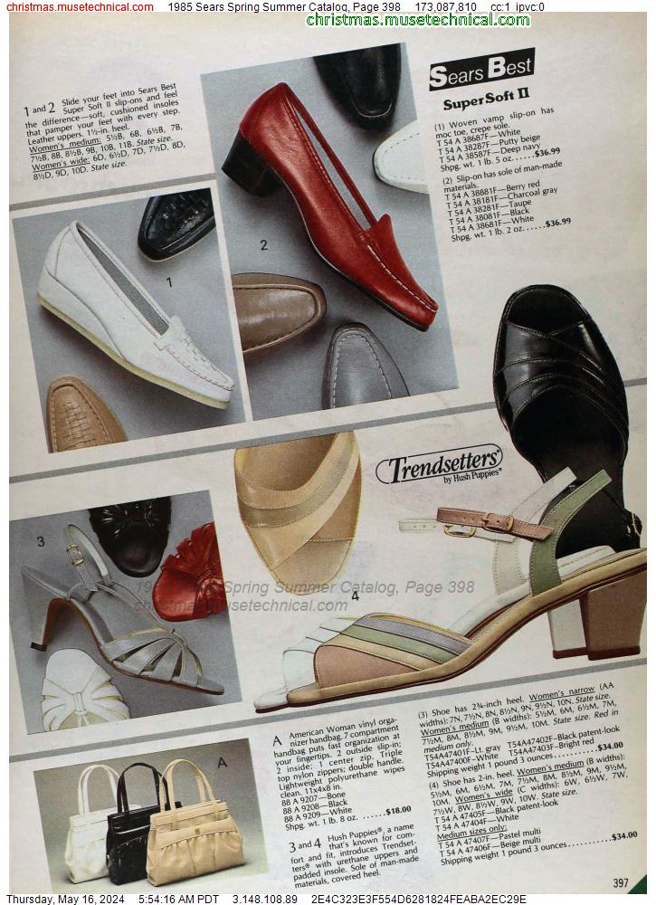 1985 Sears Spring Summer Catalog, Page 398
