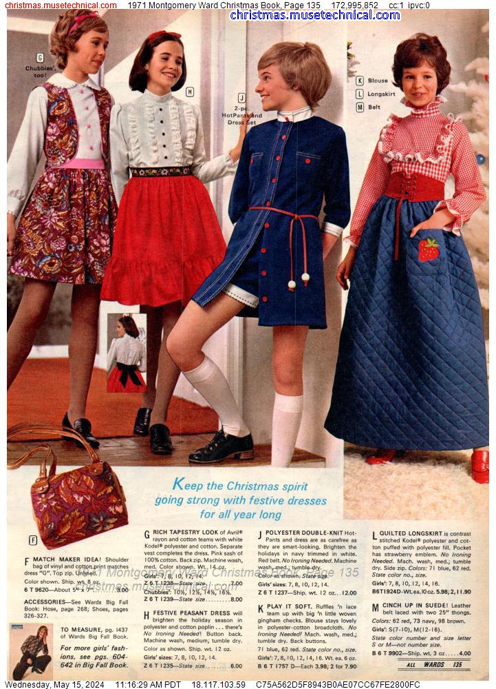 1971 Montgomery Ward Christmas Book, Page 135