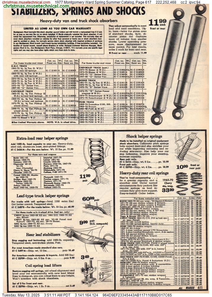 1977 Montgomery Ward Spring Summer Catalog, Page 617